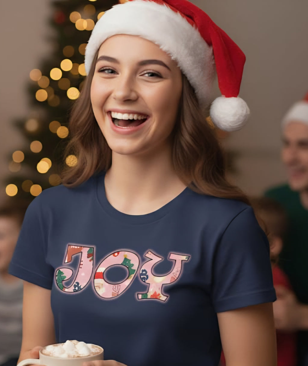 Adorable JOY Christmas T-shirt